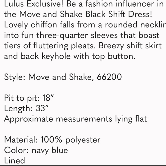 Lulus Cocktail Mini Dress Blue Chic Shift Mini Dress Statement Sleeve Small NWT - Picture 3 of 12